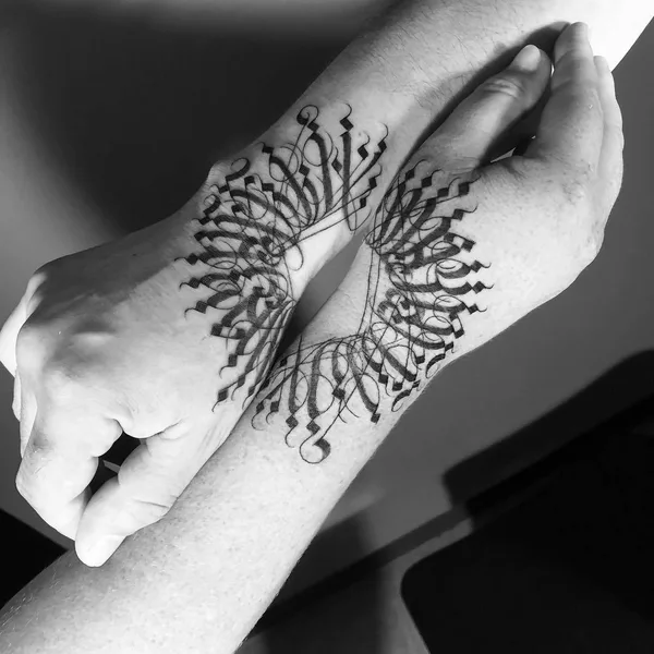 Lettering tattoo by MAYONAIZE