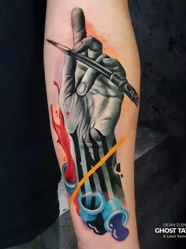 color realism tatouage sur forearm #66808 | Artiste tatoueur Dejan Zlendic