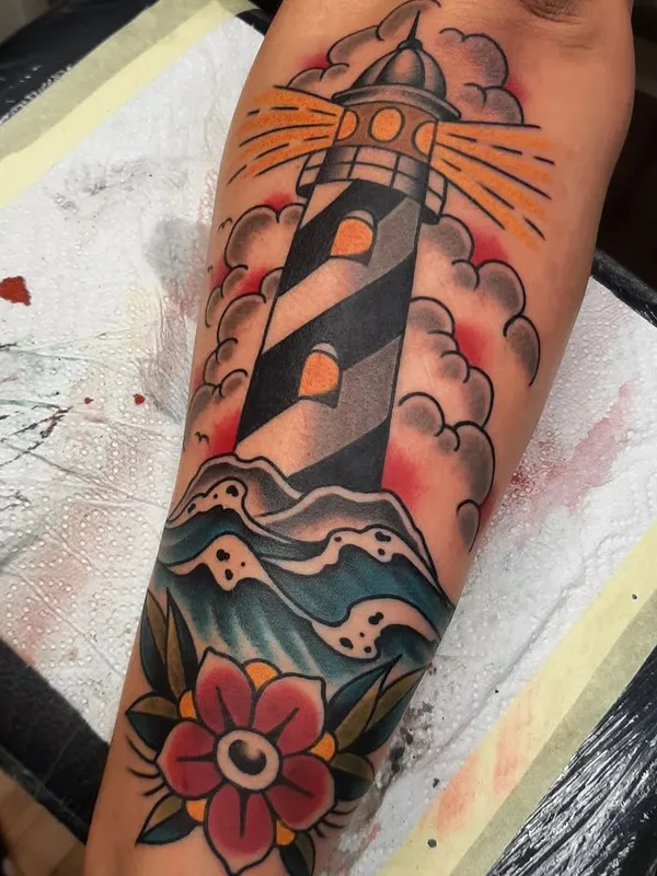 color traditional Tatuaggio su forearm #66821 | Tatuatore Teethgrinder