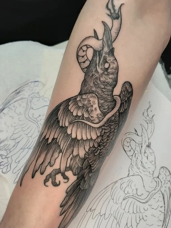 black and grey blackwork Tatuagem em forearm #66833 | Tatuador Nadan Sarvan