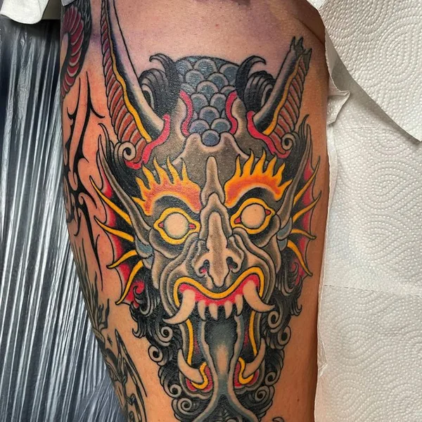 Traditional tattoo by Jesper Jørgensen in København