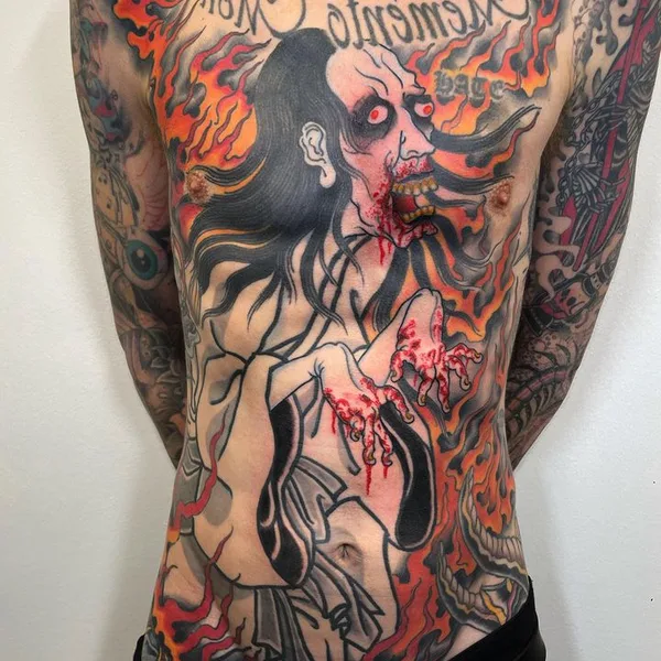 Traditional tattoo by Jesper Jørgensen in København