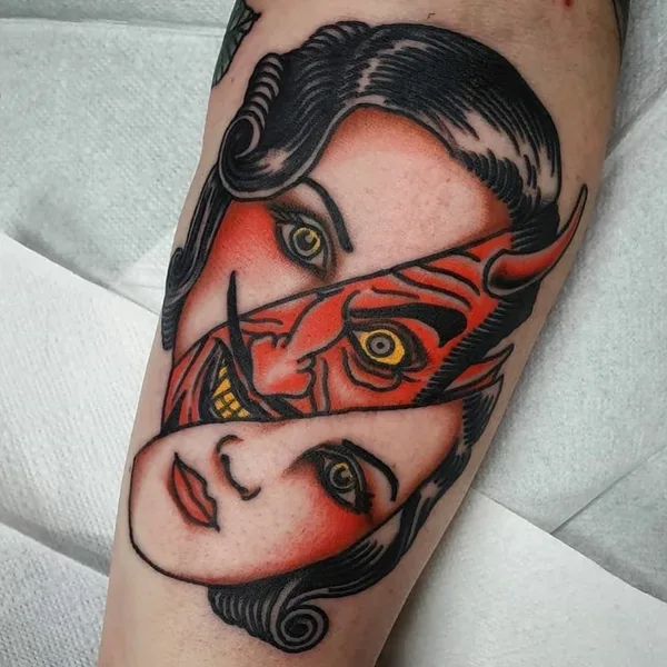 Traditional tattoo by Jesper Jørgensen in København