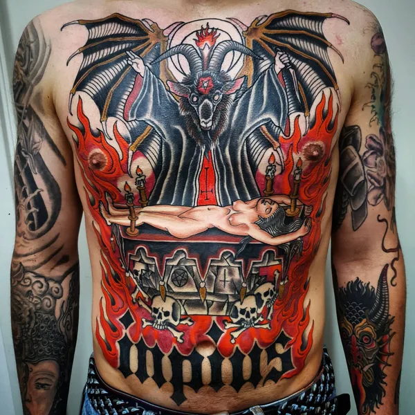 Traditional tattoo by Jesper Jørgensen in København