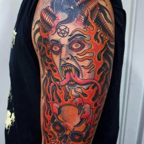 Traditional tattoo by Jesper Jørgensen in København