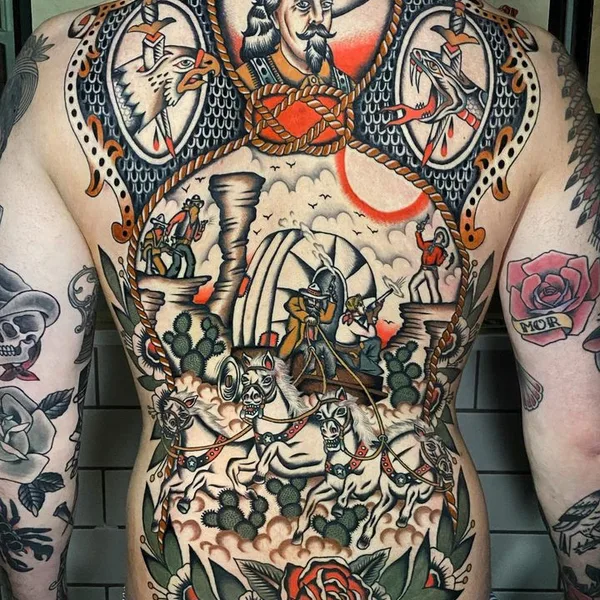 Traditional tattoo by Sigbjørn in København