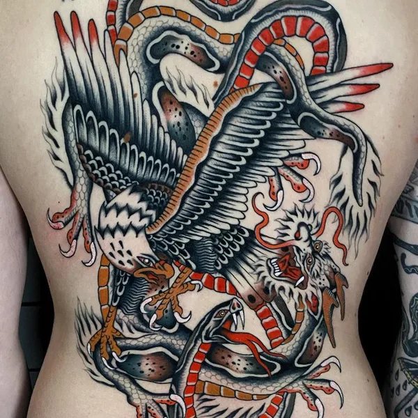 Traditional tattoo by Sigbjørn in København