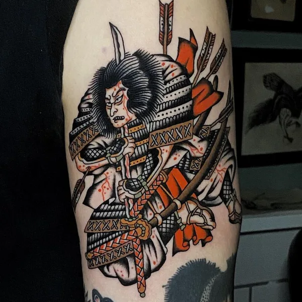 Traditional tattoo by Sigbjørn in København