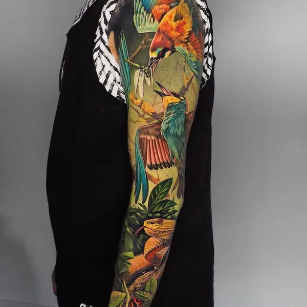 Illustrative tattoo by ESTER TARABAL in København