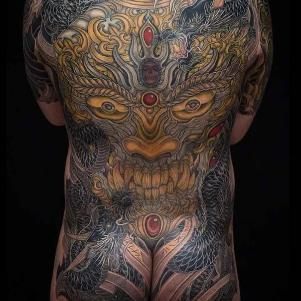 Japanese tattoo by Shiryu in Seoul