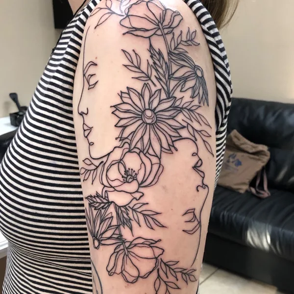 Neo Traditional tattoo by Blu in Saint Paul