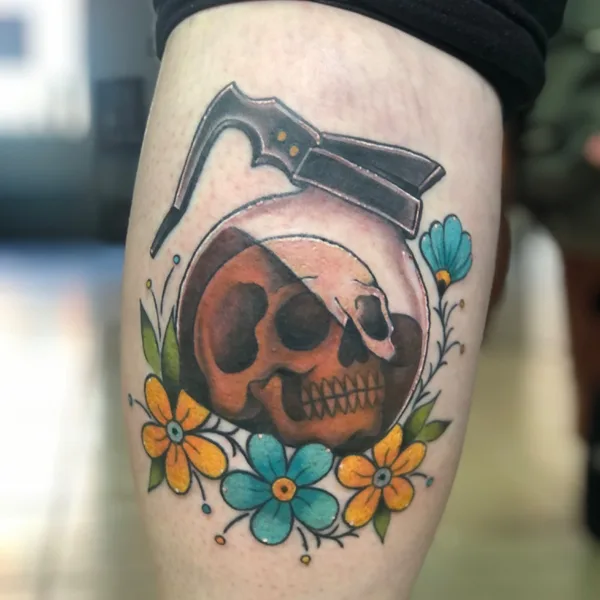 Neo Traditional tattoo by Blu in Saint Paul