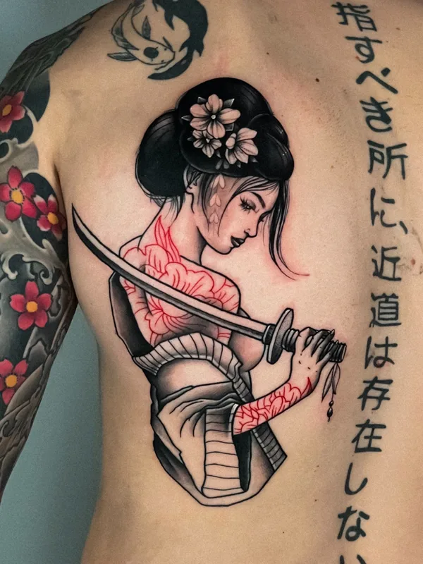 color japanese tatuaje en upper back #68307 | Tatuador Jaris Ink
