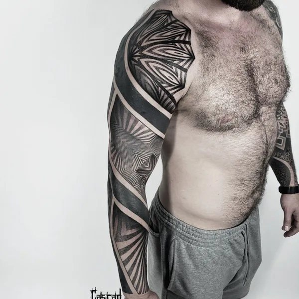 Ornamental tattoo by ILYA CASCAD in Las Vegas