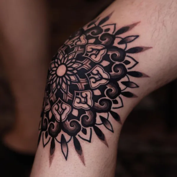 Ornamental tattoo by Kiwa in Seoul