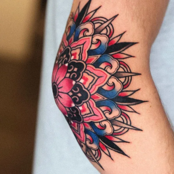 Ornamental tattoo by Kiwa in Seoul