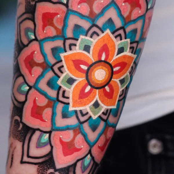Ornamental tattoo by Kiwa in Seoul