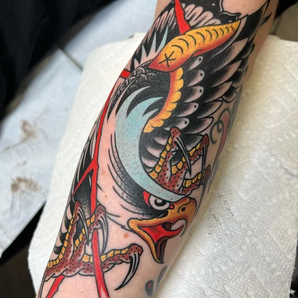 Traditional tattoo by Rob Hamilton in Washington, D.C.