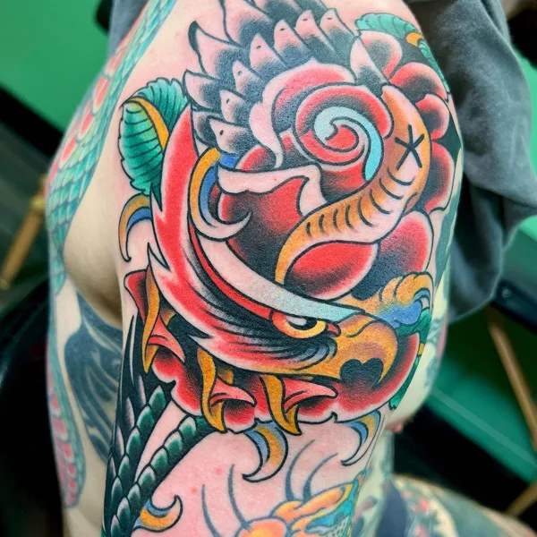 Traditional tattoo by Rob Hamilton in Washington, D.C.