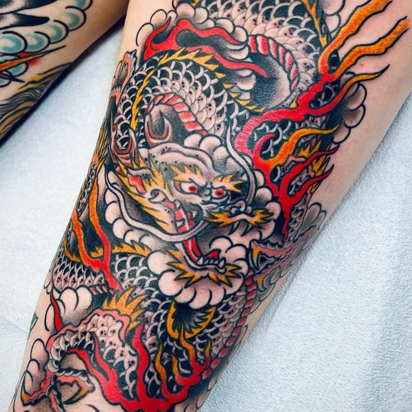 Traditional tattoo by Rob Hamilton in Washington, D.C.