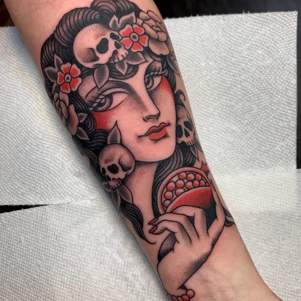 Traditional tattoo by Ellen Perry in Washington, D.C.
