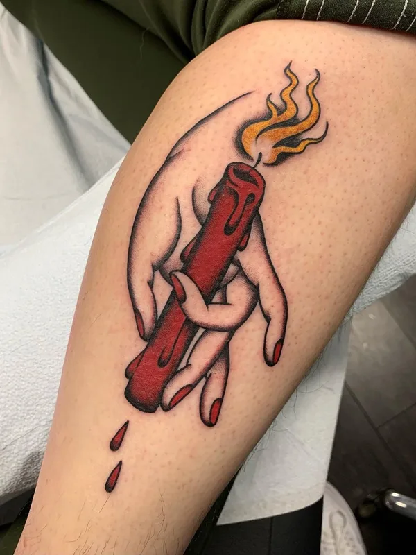 color traditional tattoo auf forearm #56980 | Tätowierer Ellen Perry