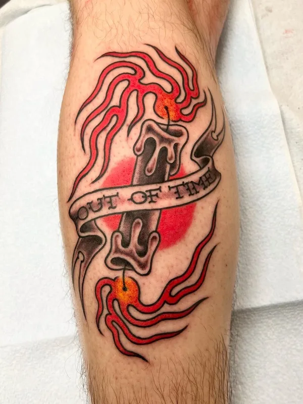 color traditional Tatuaggio su calf #56998 | Tatuatore Guilherme Bacellar