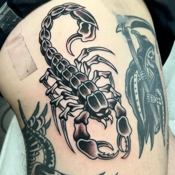 Old School tattoo by Guilherme Bacellar in Washington, D.C.
