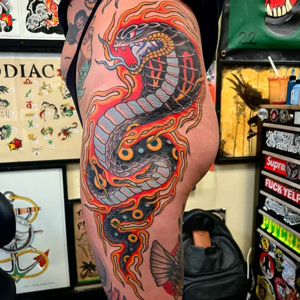 Old School tattoo by Guilherme Bacellar in Washington, D.C.