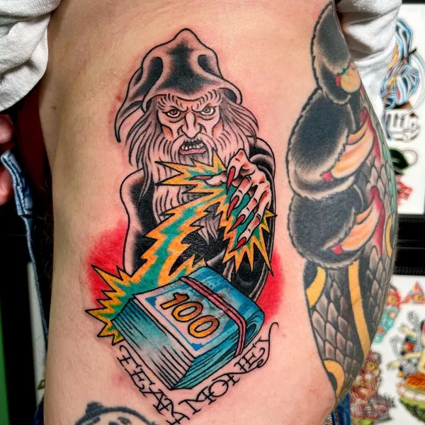 Old School tattoo by Guilherme Bacellar in Washington, D.C.