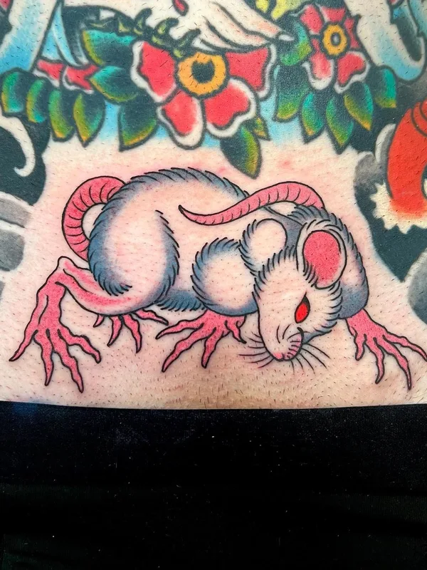 color traditional Tatuaggio su stomach #57000 | Tatuatore Guilherme Bacellar