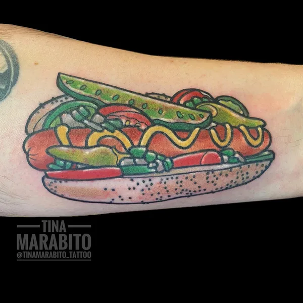 Traditional tattoo by Tina Marabito in Wilmington