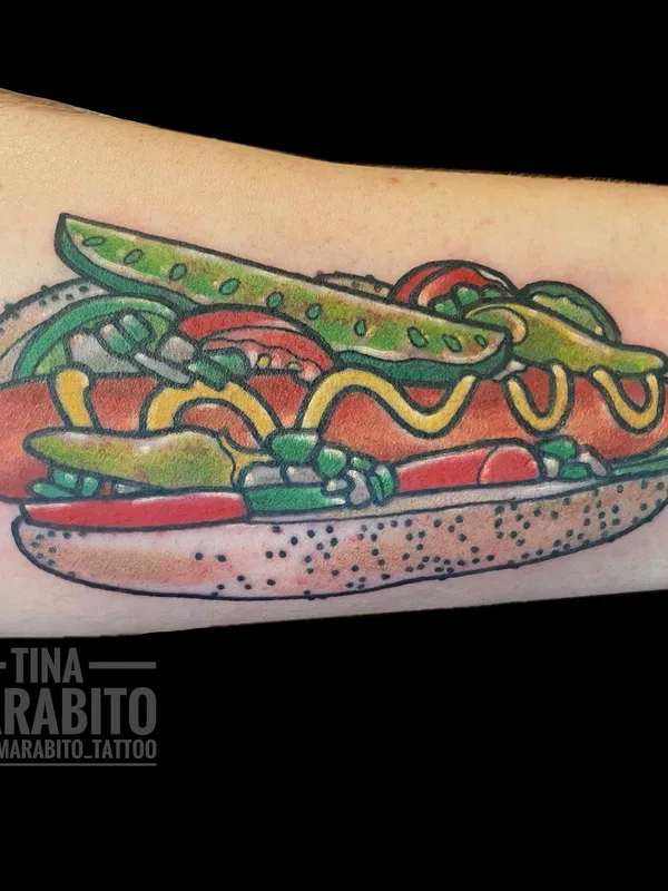 color new school 타투 부위 forearm #57005 | 타투이스트 Tina Marabito