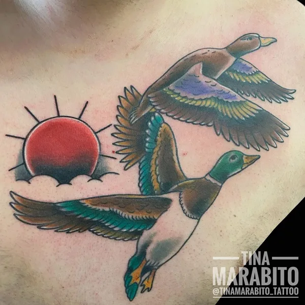 Traditional tattoo by Tina Marabito in Wilmington