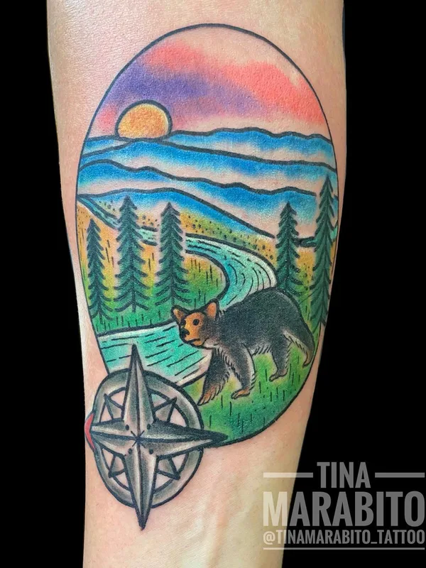 color illustrative 타투 부위 forearm #57007 | 타투이스트 Tina Marabito