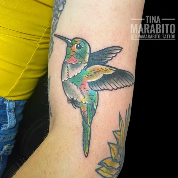 Traditional tattoo by Tina Marabito in Wilmington