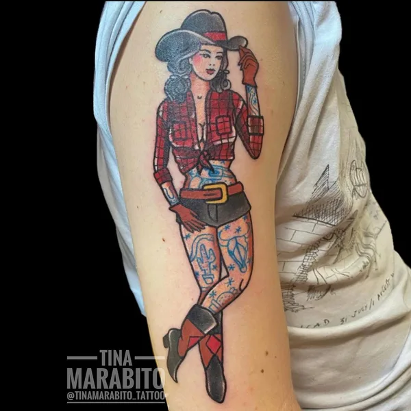 Traditional tattoo by Tina Marabito in Wilmington