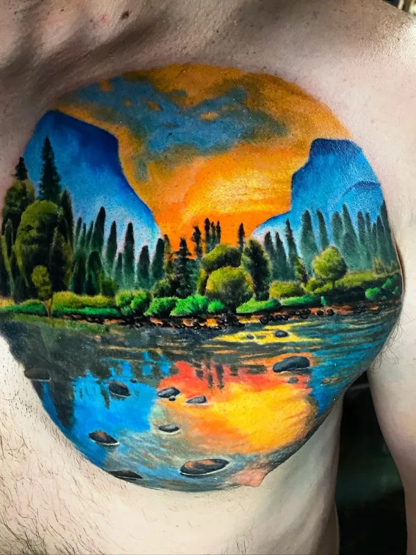 male color realism Tatuagem em chest #57069 | Tatuador Sean Gilbert