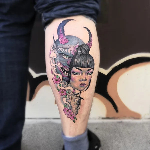 Neo Traditional tattoo by Anna Guskova in Tbilisi
