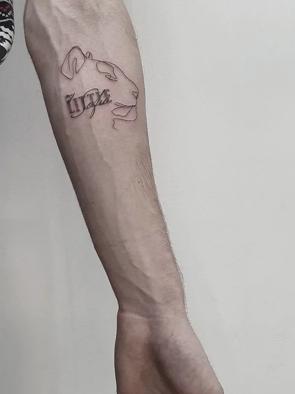 black linework татуировка на forearm #37423 | Тату мастер Anna Voevodina