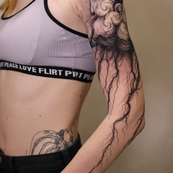 Graphic tattoo by Константин Строкин in Los Angeles