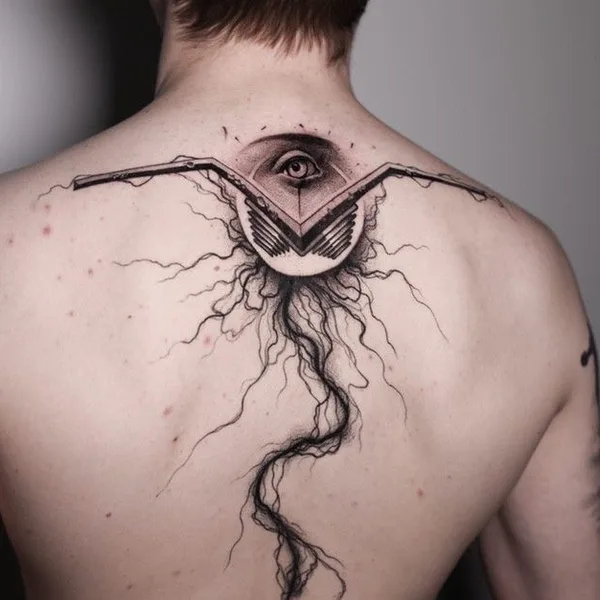 Graphic tattoo by Константин Строкин in Los Angeles