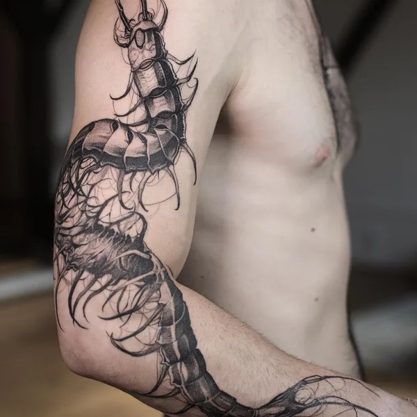 Graphic tattoo by Константин Строкин in Los Angeles