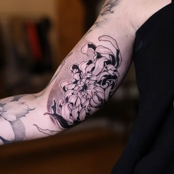 Graphic tattoo by Константин Строкин in Los Angeles