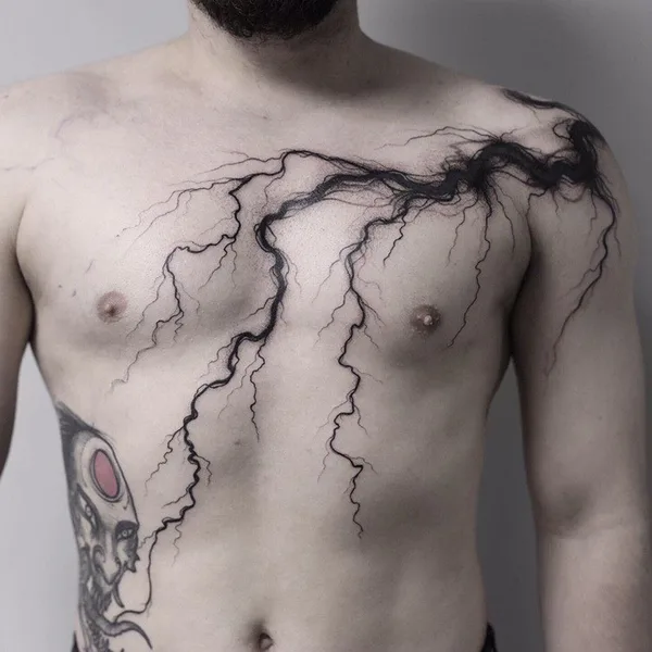 Graphic tattoo by Константин Строкин in Los Angeles