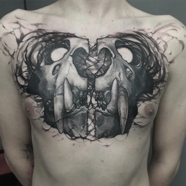 Graphic tattoo by Константин Строкин in Los Angeles