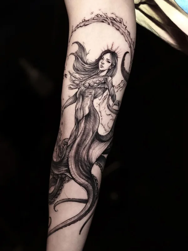 Графика tattoo by BK in Seoul
