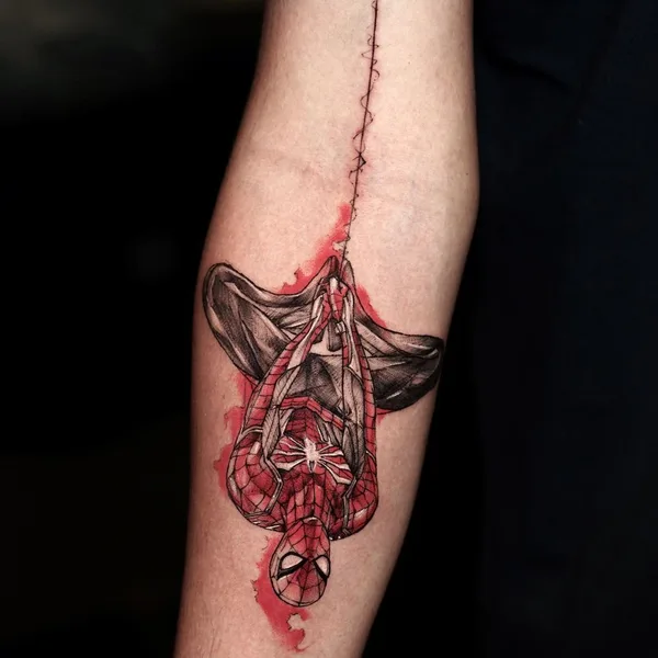 Graphic tattoo by BK in Seoul