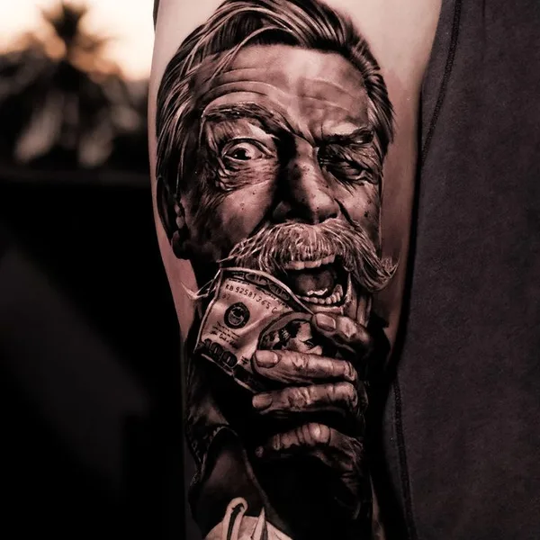 Portrait tattoo by Artem Yosh in Saint Petersburg