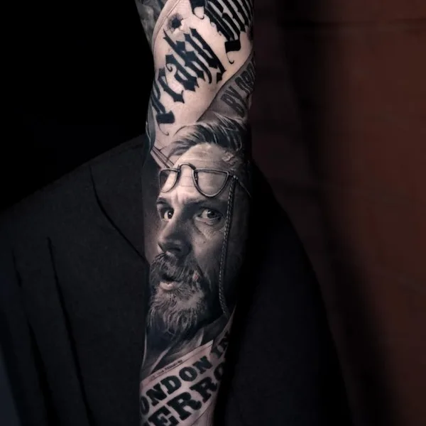 Portrait tattoo by Artem Yosh in Saint Petersburg